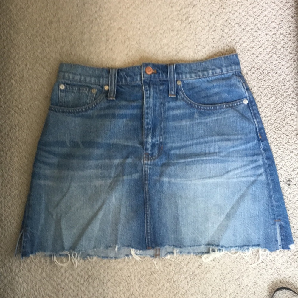 Madewell Medium Wash Denim Skirt